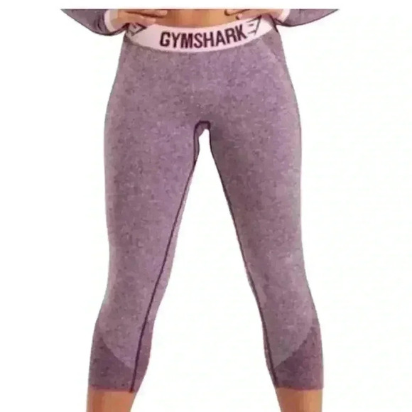 Gymshark Flex Cropped Seamless Leggings Size Small - Picture 1 of 6